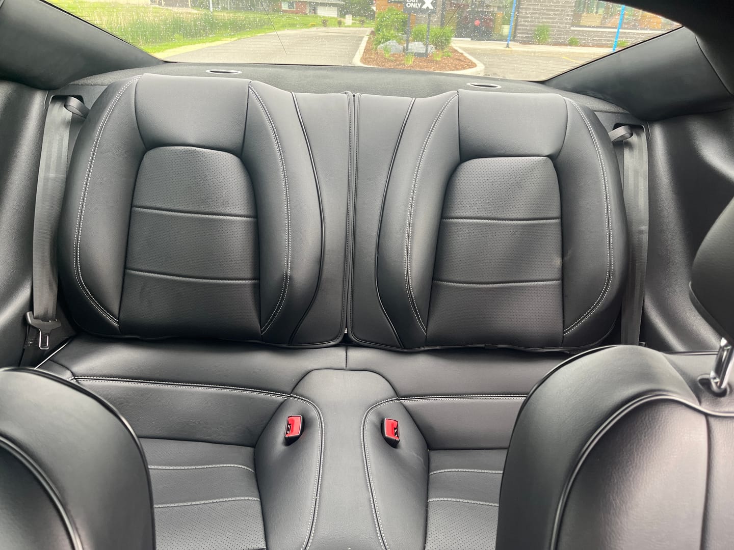 Customer photo review of 2015+ Ford Mustang Coupe Custom Leather Seat Covers