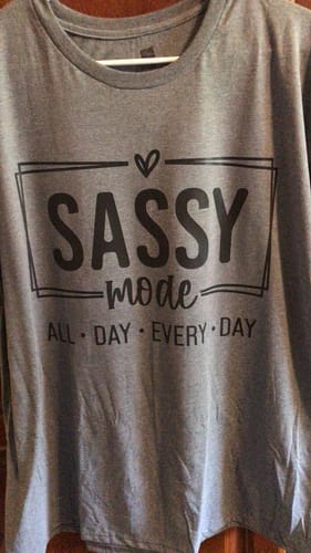 Customer photo review of Custom DTF Gang Sheet 22 x 120