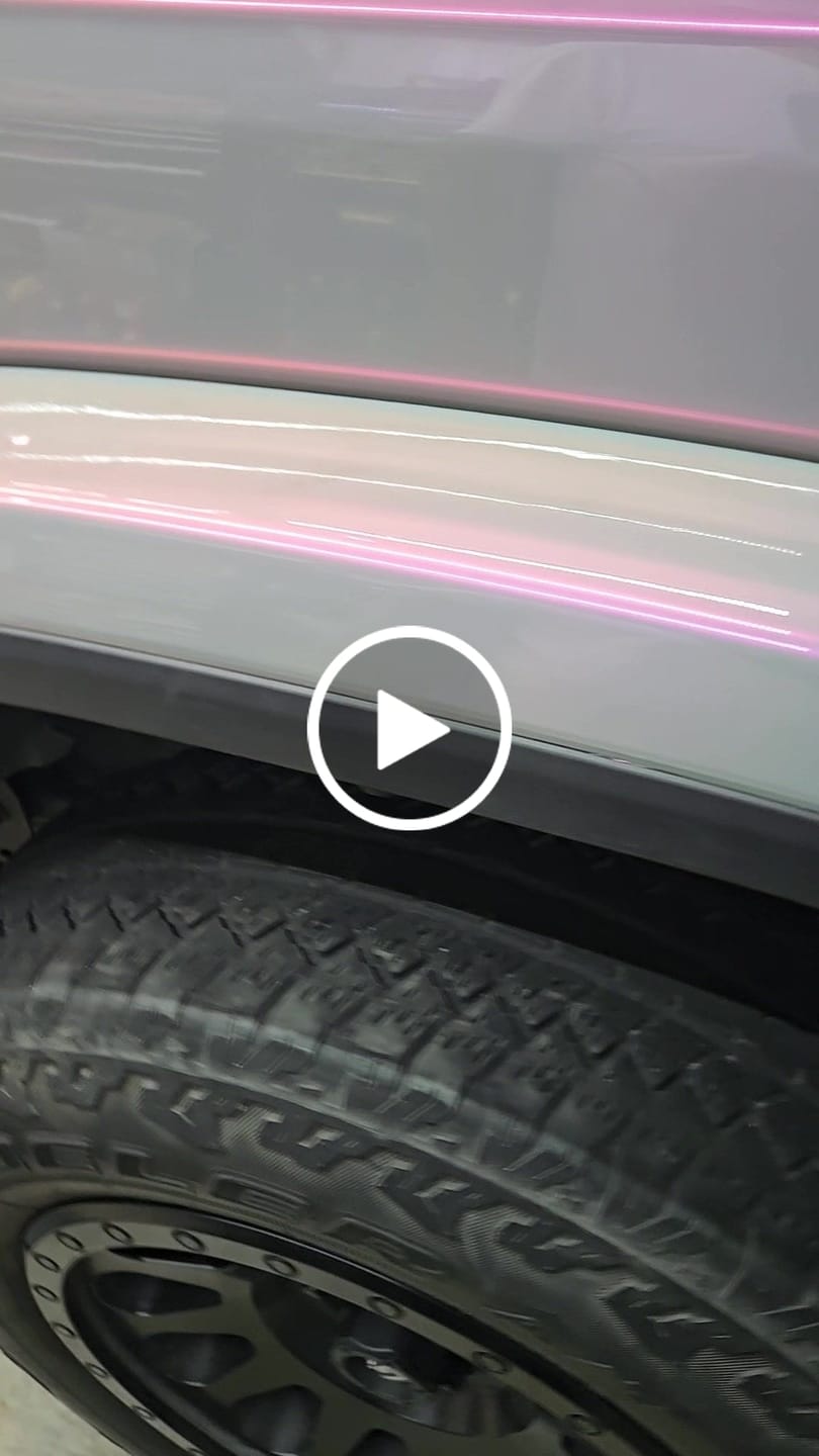 Customer video review of Candy Metallic Gray Pink Vinyl Wrap