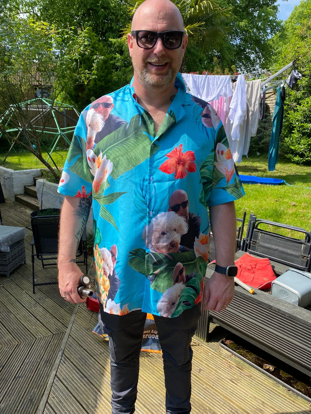 Customer photo review of Your photo - Personalised hawaiian shirt