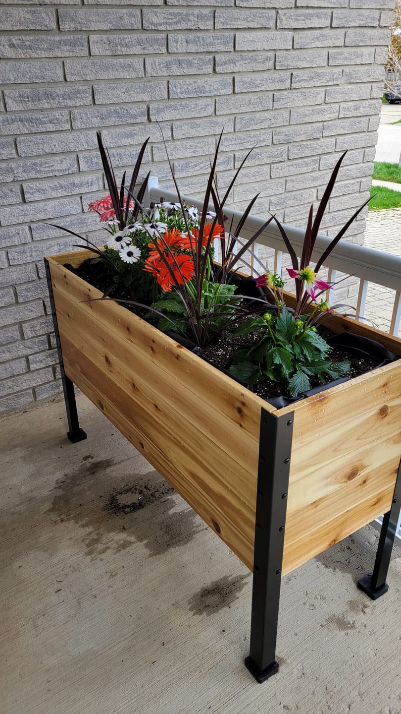 Customer photo review of Winter Covers for 30" Tall Raised Garden Beds