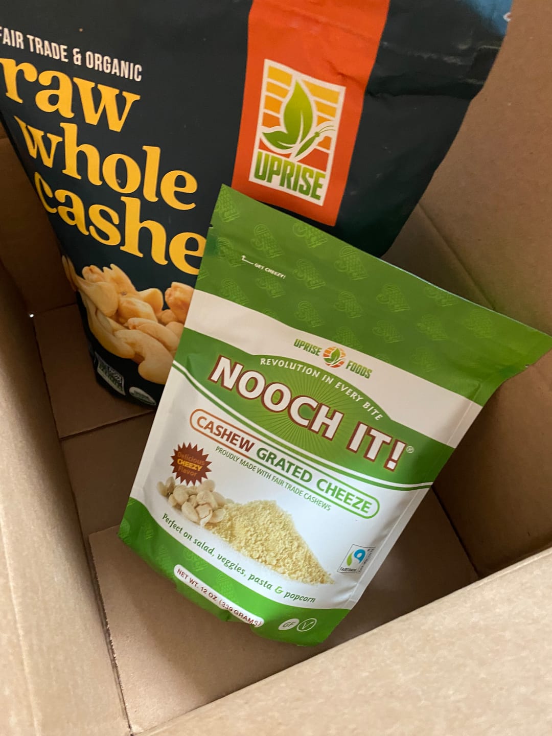 Customer photo review of NOOCH IT! Vegan Cashew Parmesan – 12oz | Dairy-Free Cheese Topping