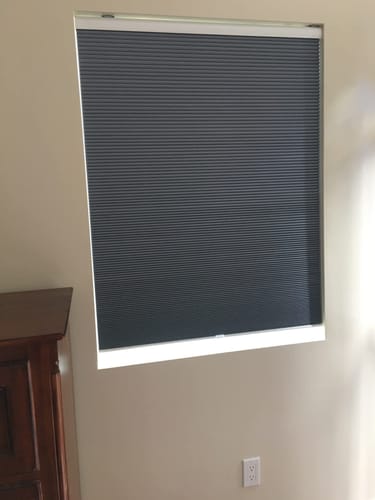 Customer photo review of Keego Classic Motorized Honeycomb Cellular Shades