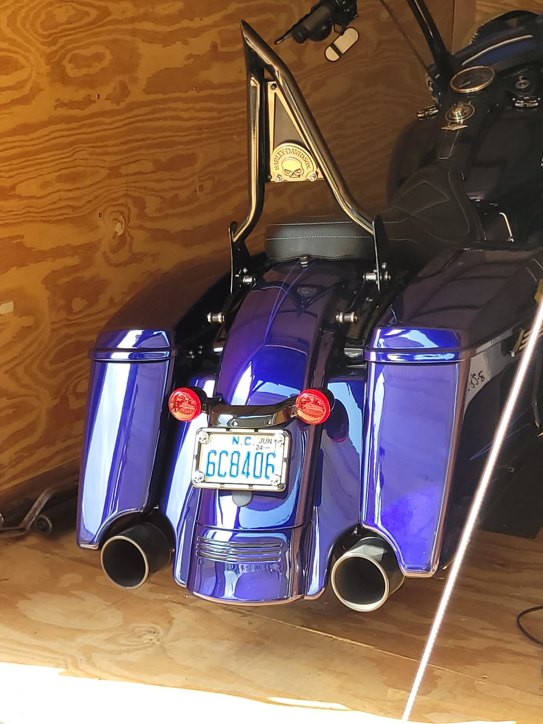 Customer photo review of Stretched Rear Fender Extension For 2014-2022 Harley Davidson Touring