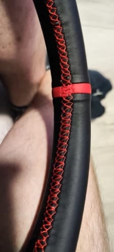 Customer photo review of Steering Wheel Cover For VW Golf mk4 Passat Seat Leon Polo