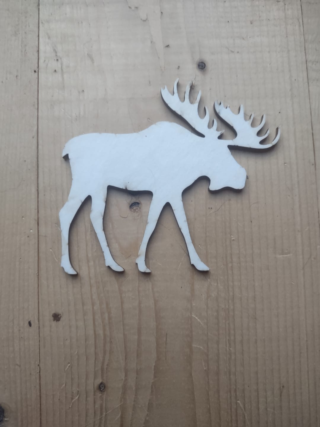 Customer photo review of Unfinished Wood Moose Shape - Animal - Craft - up to 24" DIY