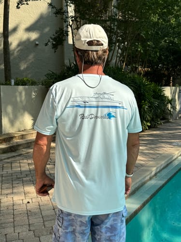 Customer photo review of Dri-Fit Custom Boat Shirts - Short Sleeve
