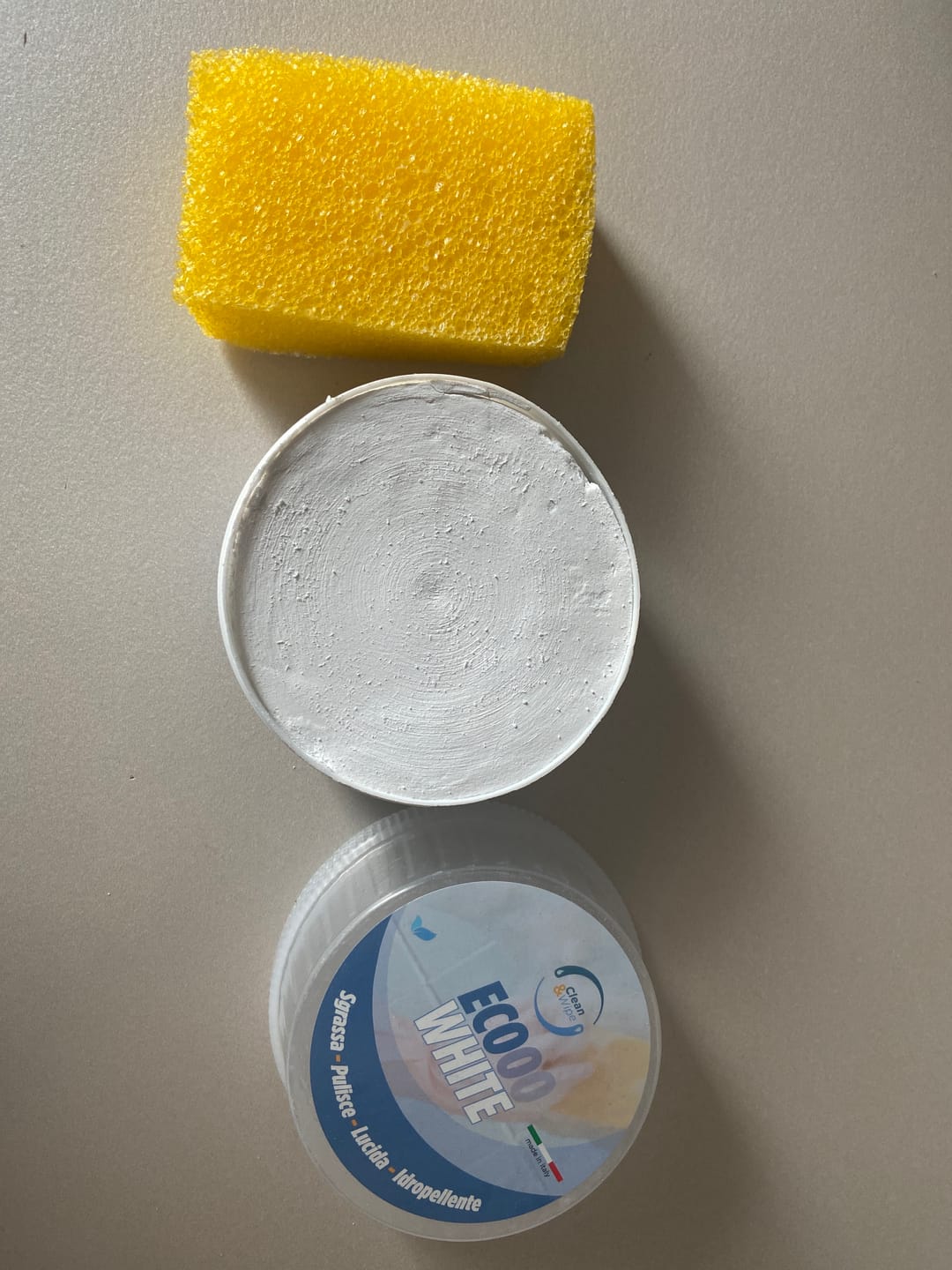 Customer photo review of Ecooo White Detergente Universale - Pasta Pietra Bianca pulente