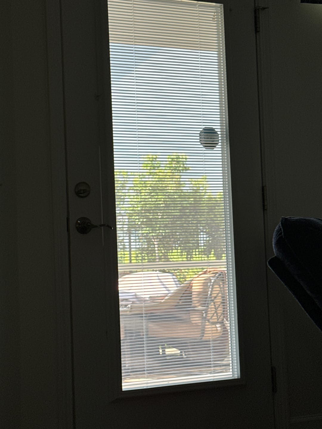 Customer photo review of ODL Add On Blinds for Raised Frame Doors - 24" x 66"