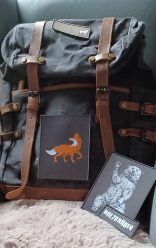 Customer photo review of Rucksack mit Patch (🌲)