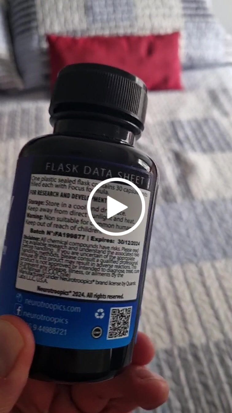 Customer video review of Neurotroopics  Energy premium