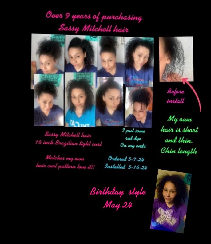Customer photo review of Brazilian Tight Curl