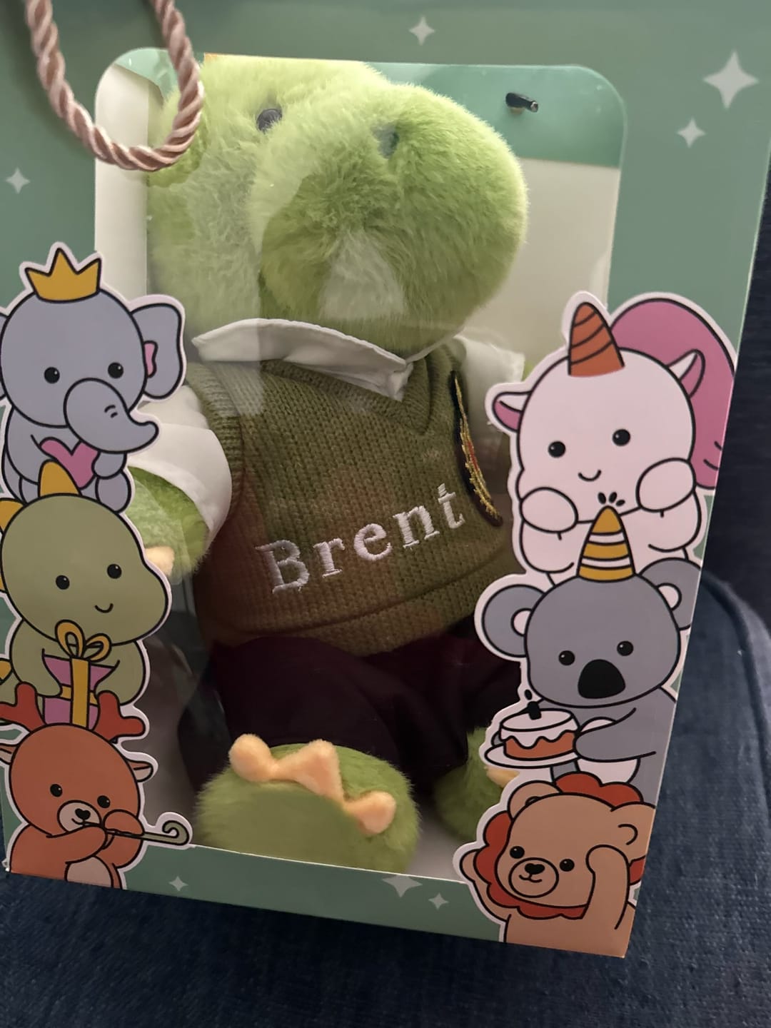 Customer photo review of Personalized Spring Polo Shirt and Pants Set - for Jollyhugs Plushies