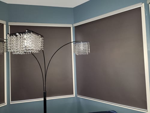 Customer photo review of Keego Alexa Motorized Roller Blinds with Metal Valance