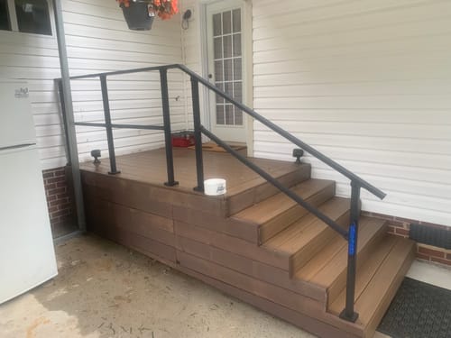 Customer photo review of Stair Handrail Kit
