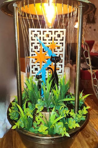 Customer photo review of Trellis Breezeway Brick - House Plant Decoration