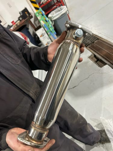 Customer photo review of Downpipe De Cat Test Pipe Civic 88-00