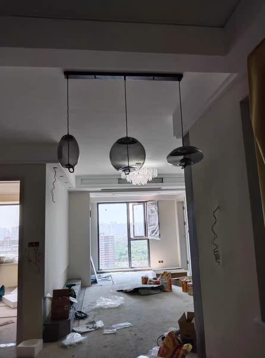 Customer photo review of Clara Glass LED Pendant Light