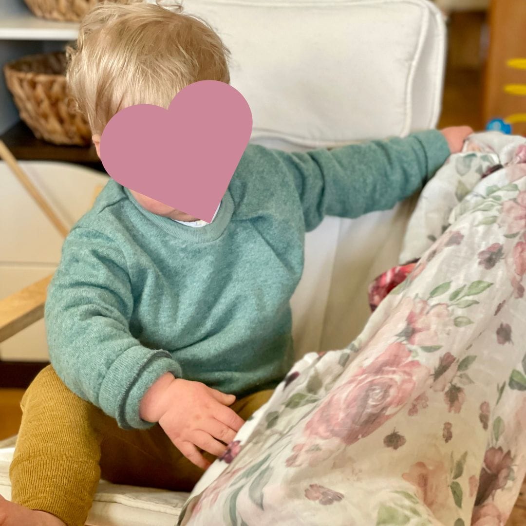 Customer photo review of Upcycling Kaschmirpullover mit der Falte Salbei meliert
