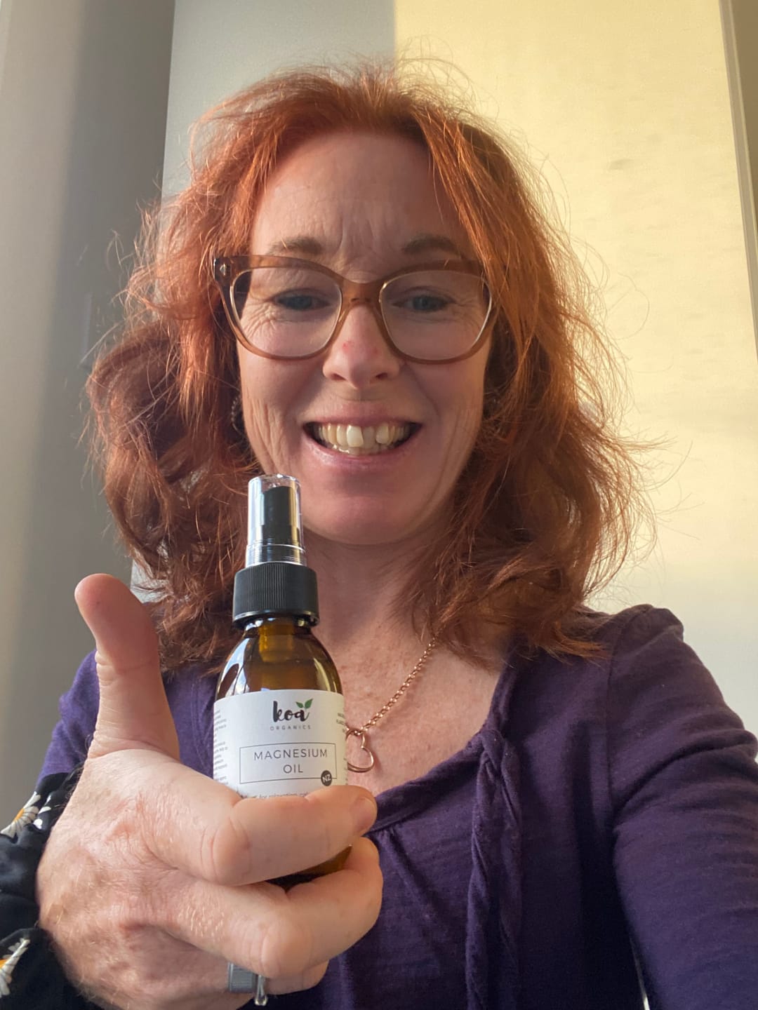Customer photo review of Magnesium Oil with Lavender