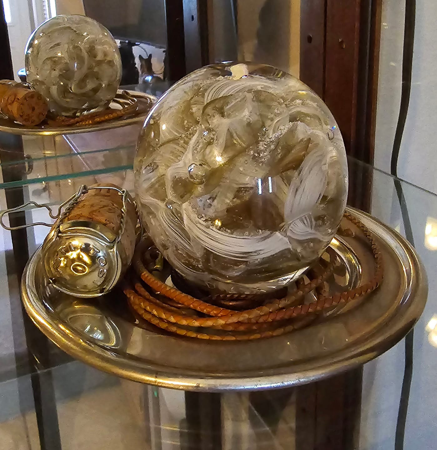 Customer photo review of Cotton Candy Orb with Infused Cremation Ashes
