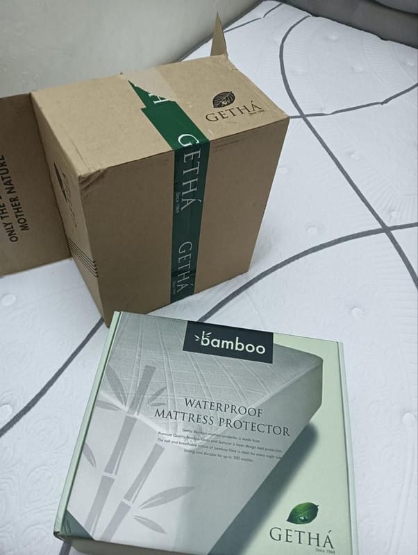 Customer photo review of Bamboo Waterproof Mattress Protector