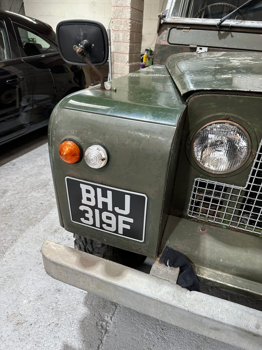 Customer photo review of Classic Land Rover Style Square Number Plate - 11 x 8 inches