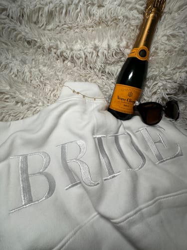 Customer photo review of Bride Statement Sweatpants - White