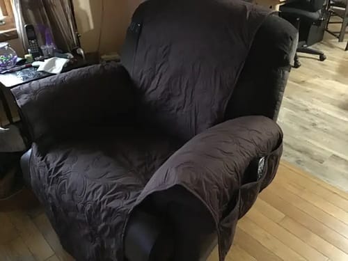 Customer photo review of 100% Waterproof Recliner Slipcover Flower For 1/2/3 Seats
