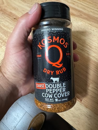 Customer photo review of Double Pepper COARSE Cow Cover Rub