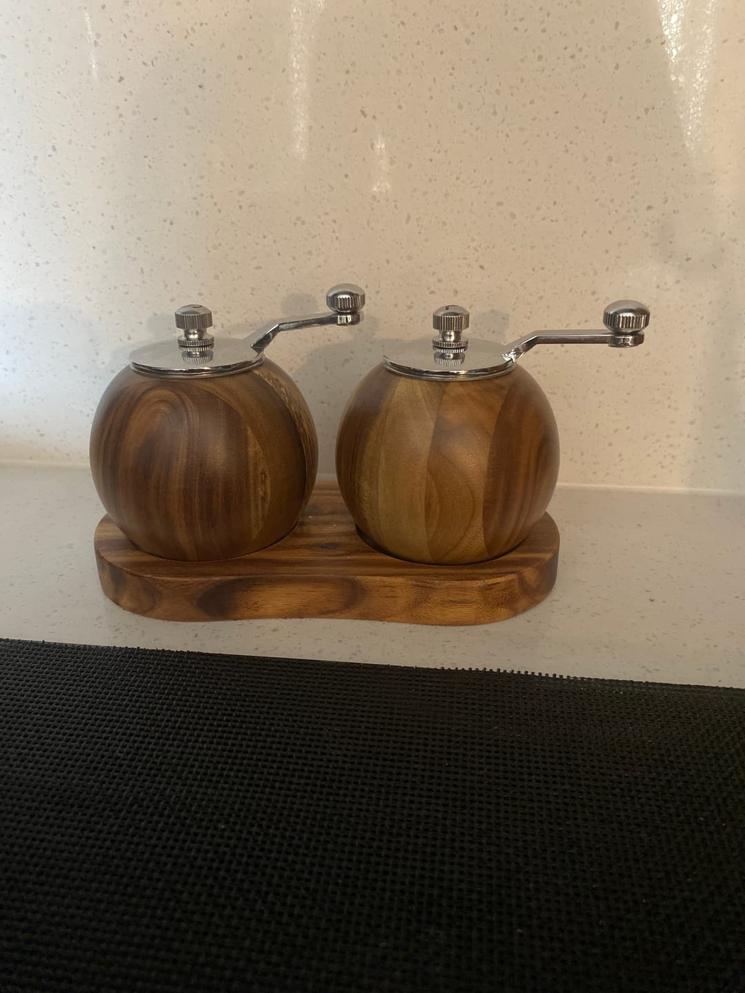 Customer photo review of Salt and Pepper Mill Grinder Set - So At Nature