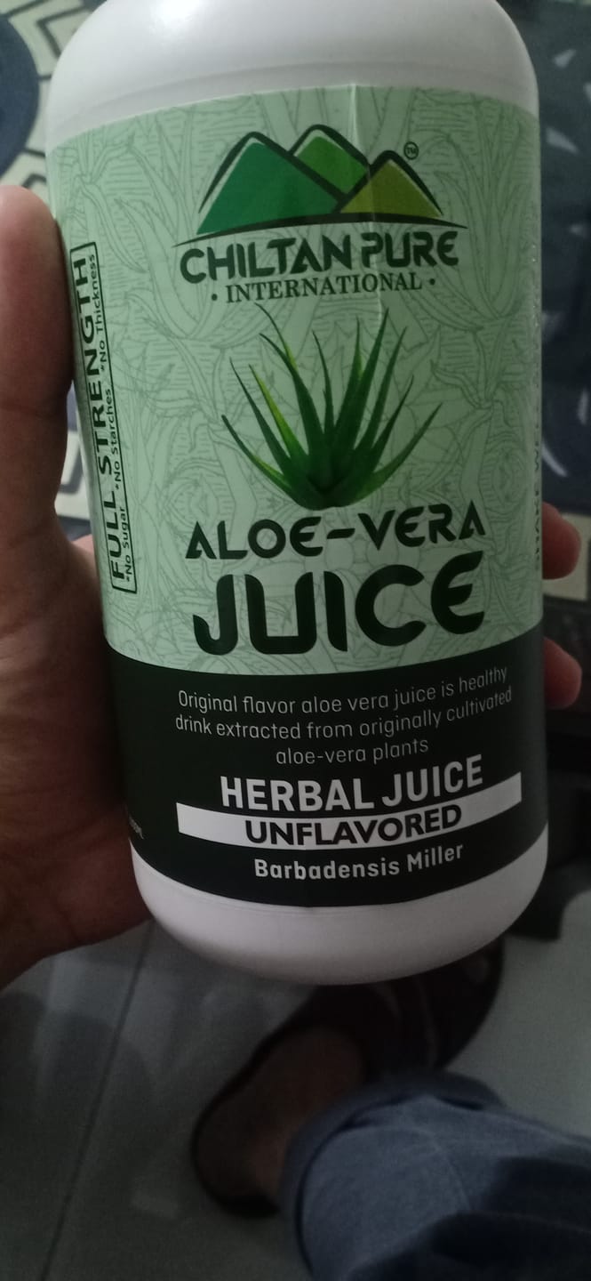 Customer photo review of Aloe Vera Juice [Non-Flavored] – Natural Hydrator, Better Liver Function & Nutritious Booster [ایلو ویرا] 1000 ML