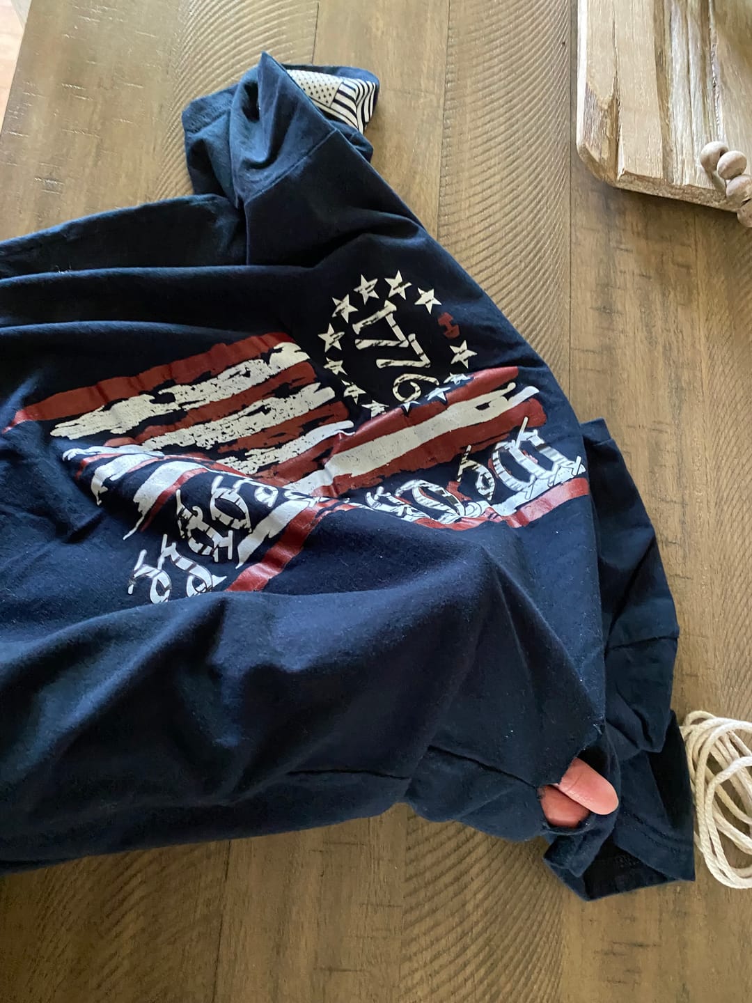 Customer photo review of We The People 1776 Flag T-Shirt