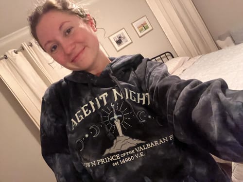 Customer photo review of Agent Night Premium Hoodie