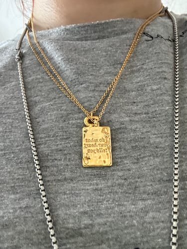 Customer photo review of Do What Your Heart Tells You Necklace
