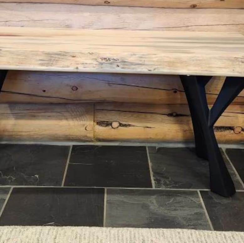 Customer photo review of Bench Legs 115 Yami 16H Industrial Metal Furniture