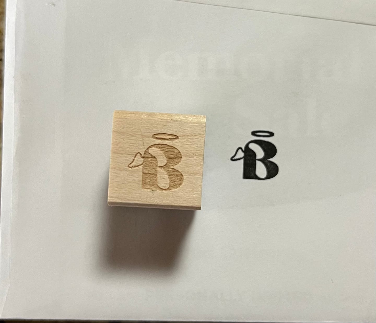 Customer photo review of Small Wood Stamp