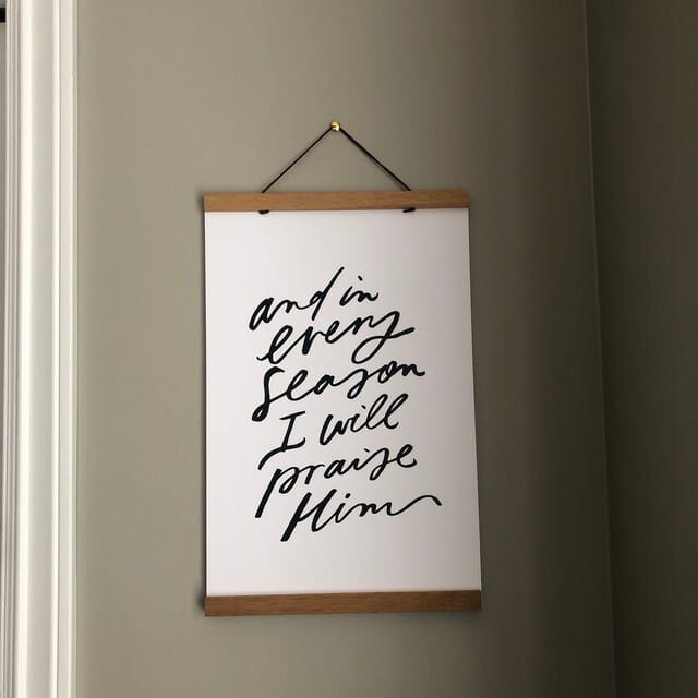 Customer photo review of 11x17 And In Every Season