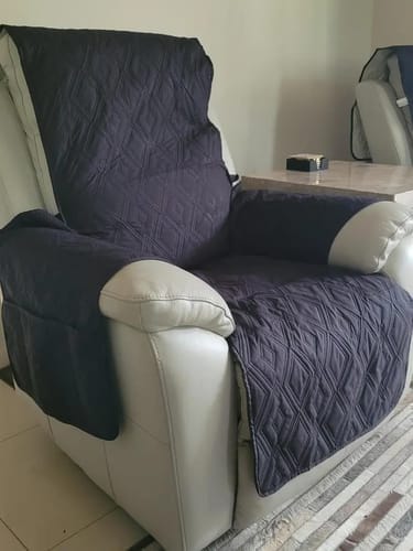 Customer photo review of 100% Waterproof Recliner Slipcover Rhombus For 1/2/3 Seats