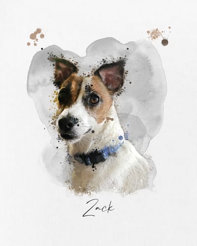 Customer photo review of Πορτραίτο Κατοικίδιου - Ακουαρέλα