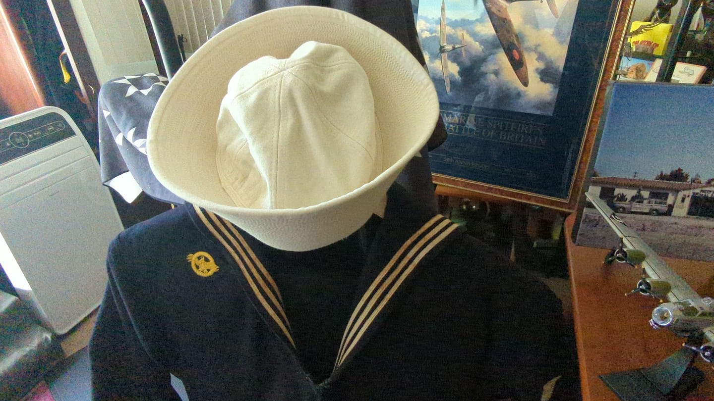 Customer photo review of WWII US Navy Dixie Cup Hat - White