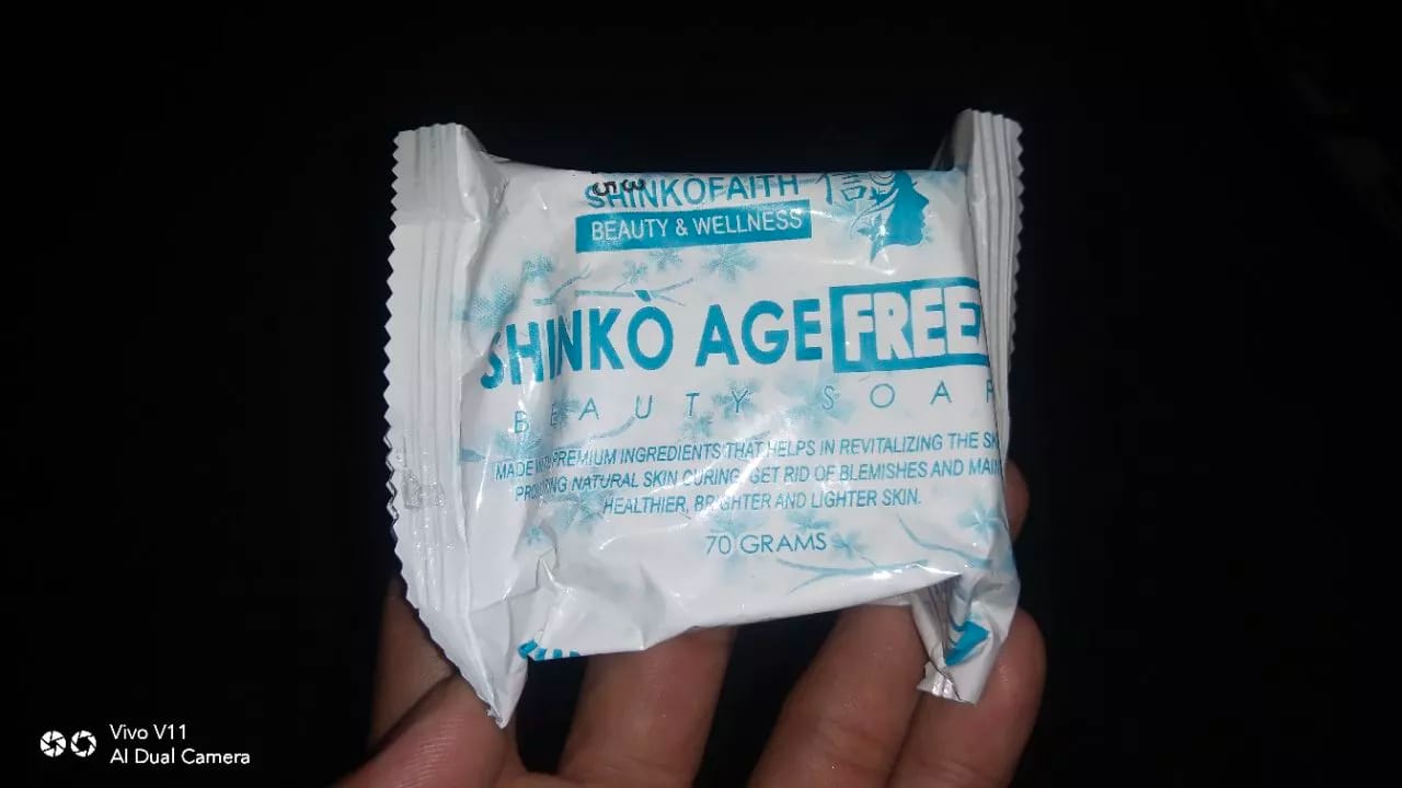 Customer photo review of SHINKO AGE FREEZE WHITENING SOAP