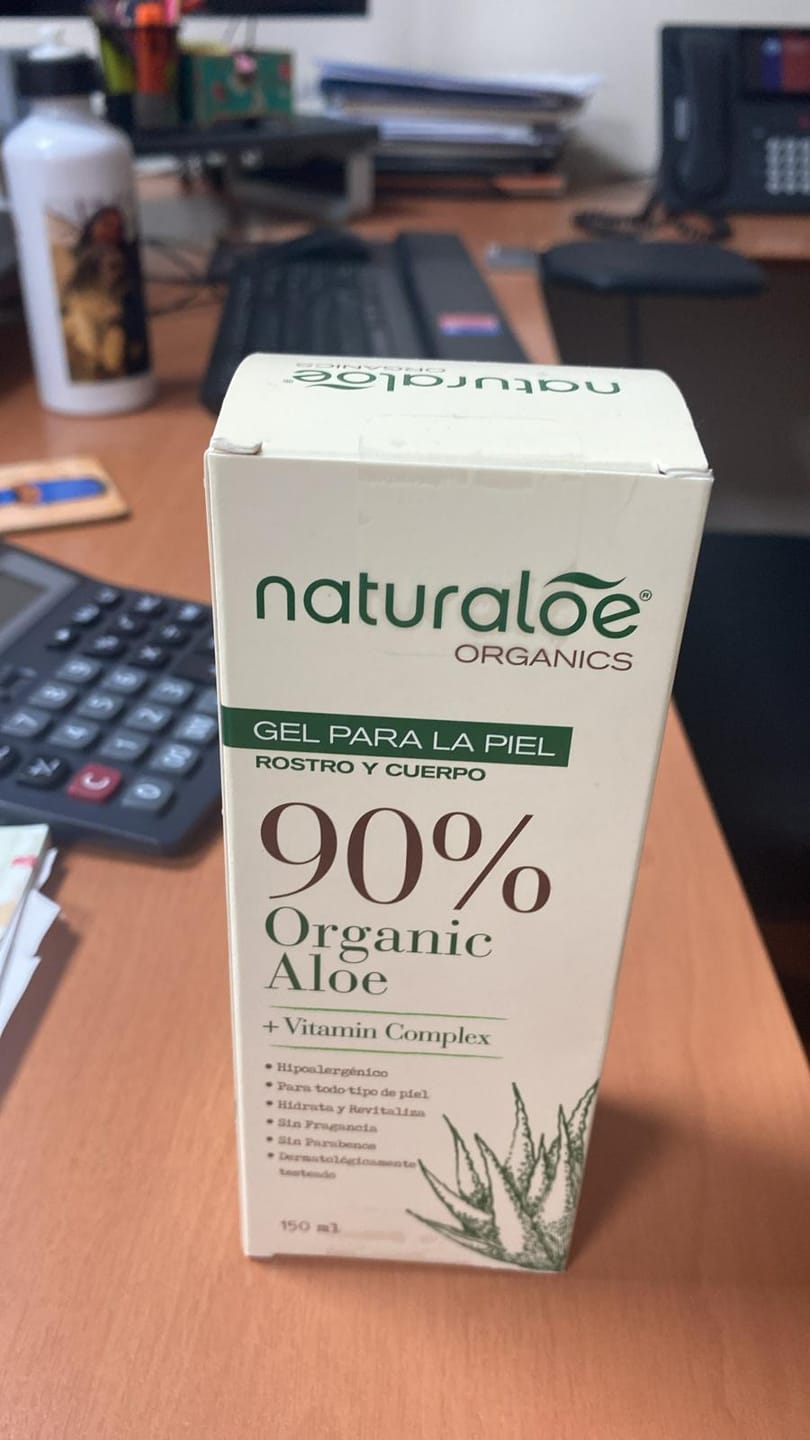 Customer photo review of Gel Puro de Aloe Vera Orgánico & Vitamin Complex® 150ml