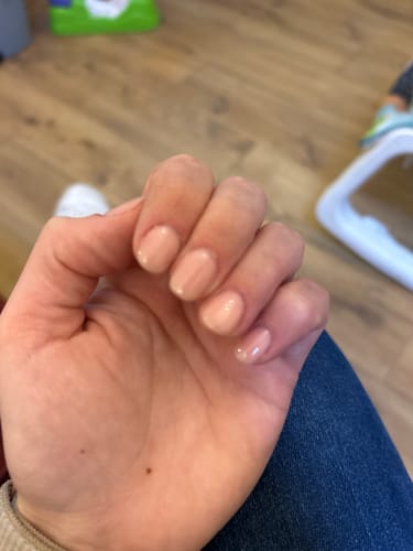 Customer photo review of Premium Gel Liquid "Didier Lab", milky pink , 10ml