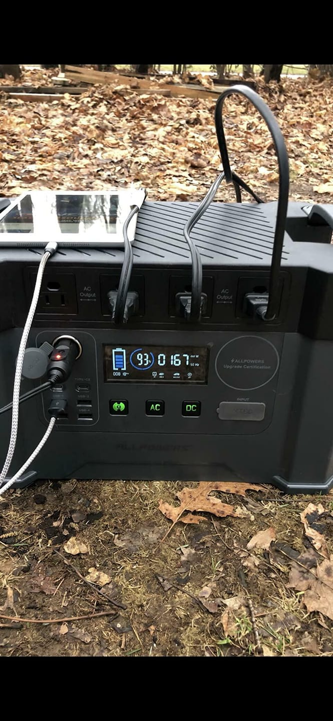 Customer photo review of ALLPOWERS S2000 Portable Power Station 2000W 1500Wh with Solar Panels