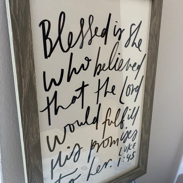 Customer photo review of 11x17 Blessed Is She