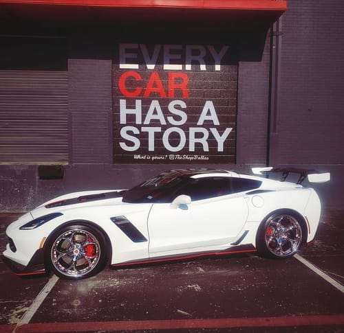 Customer photo review of CUSTOM 2 PIECE FORGED BLACK WHEELS: RV-DS016
