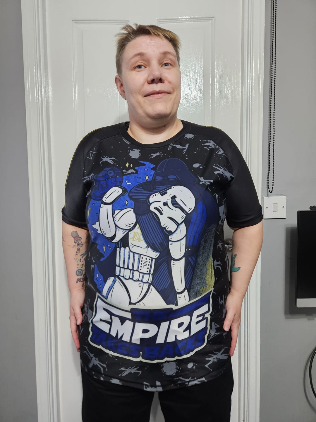 Customer photo review of Galactic Grapplers Premium Bjj Rash Guard For Men/Women