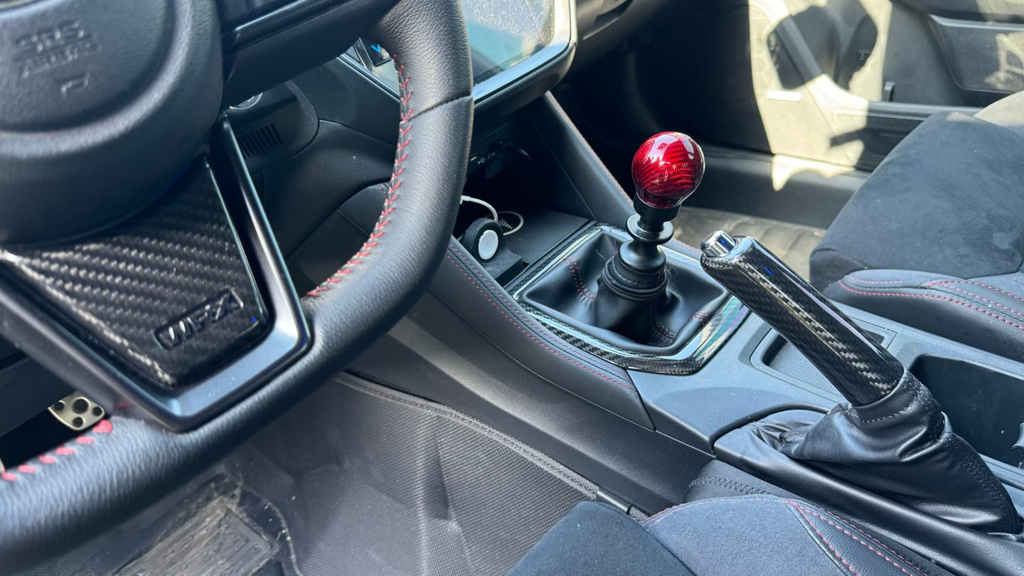Customer photo review of 2008-2024 Subaru WRX/STi Black Carbon Fiber Ebrake Handle 2013-20 BRZ/FR-S