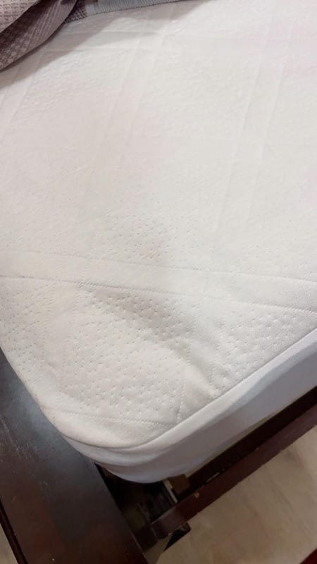 Customer photo review of Bamboo Waterproof Mattress Protector